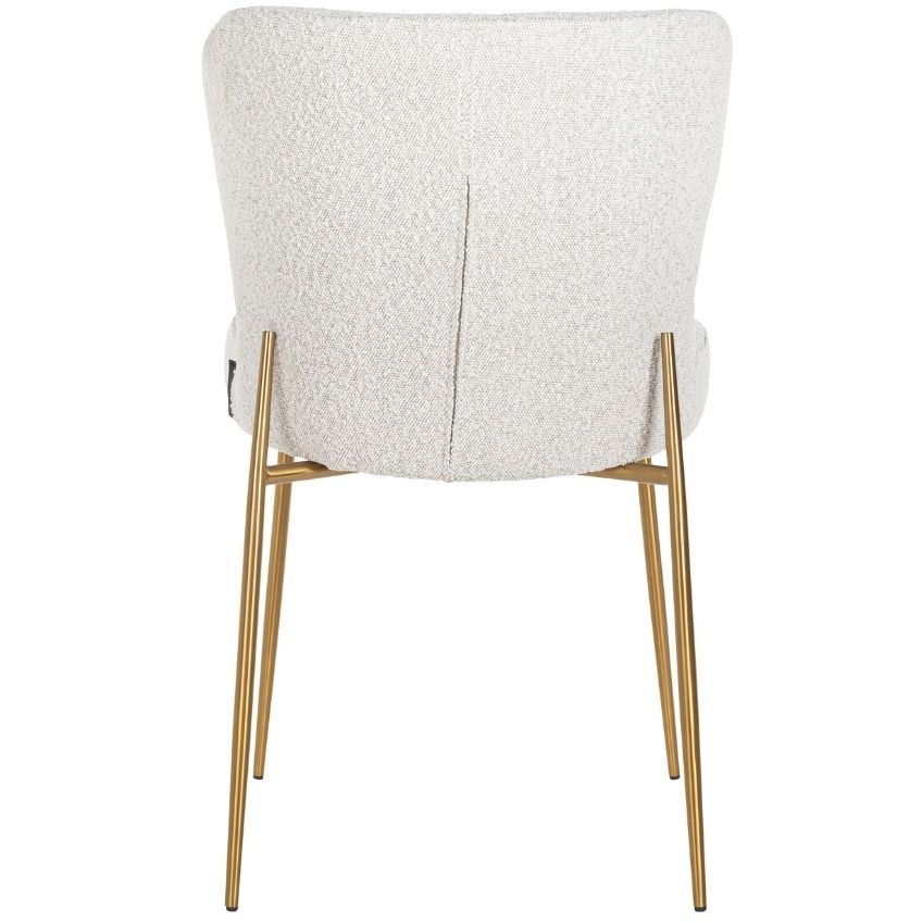 Bílá látková jídelní židle Richmond Odessa