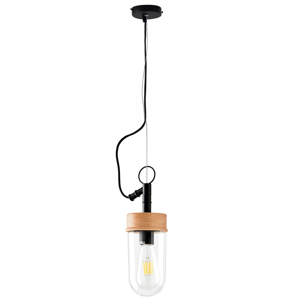 Skleněné závěsné světlo Somcasa Biar 10 cm