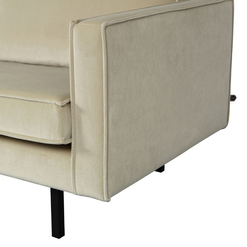 WOOOD Světle zelené sametové křeslo Raden