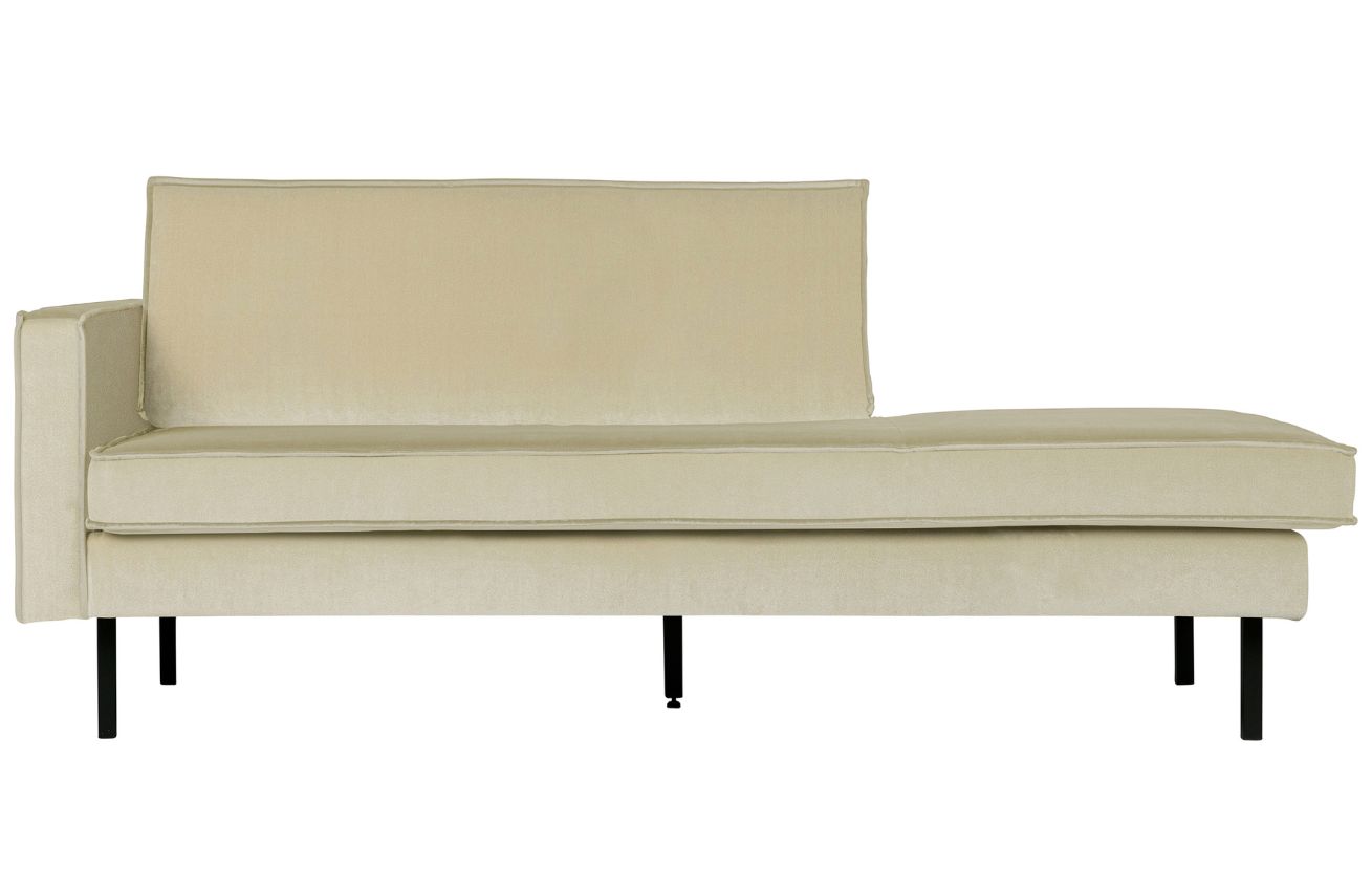 WOOOD Světle zelen&aacute; sametov&aacute; leno&scaron;ka Raden 203 cm, lev&aacute;