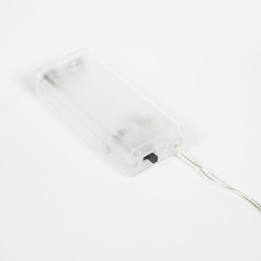 Stříbrný světelný LED řetěz Kave Home Narel 1,9 m