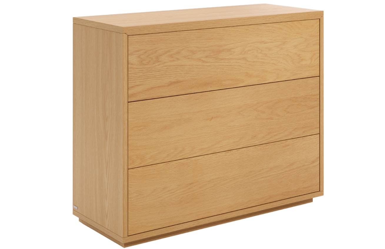 Dubov&aacute; komoda Kave Home Abilen 90 x 36 cm