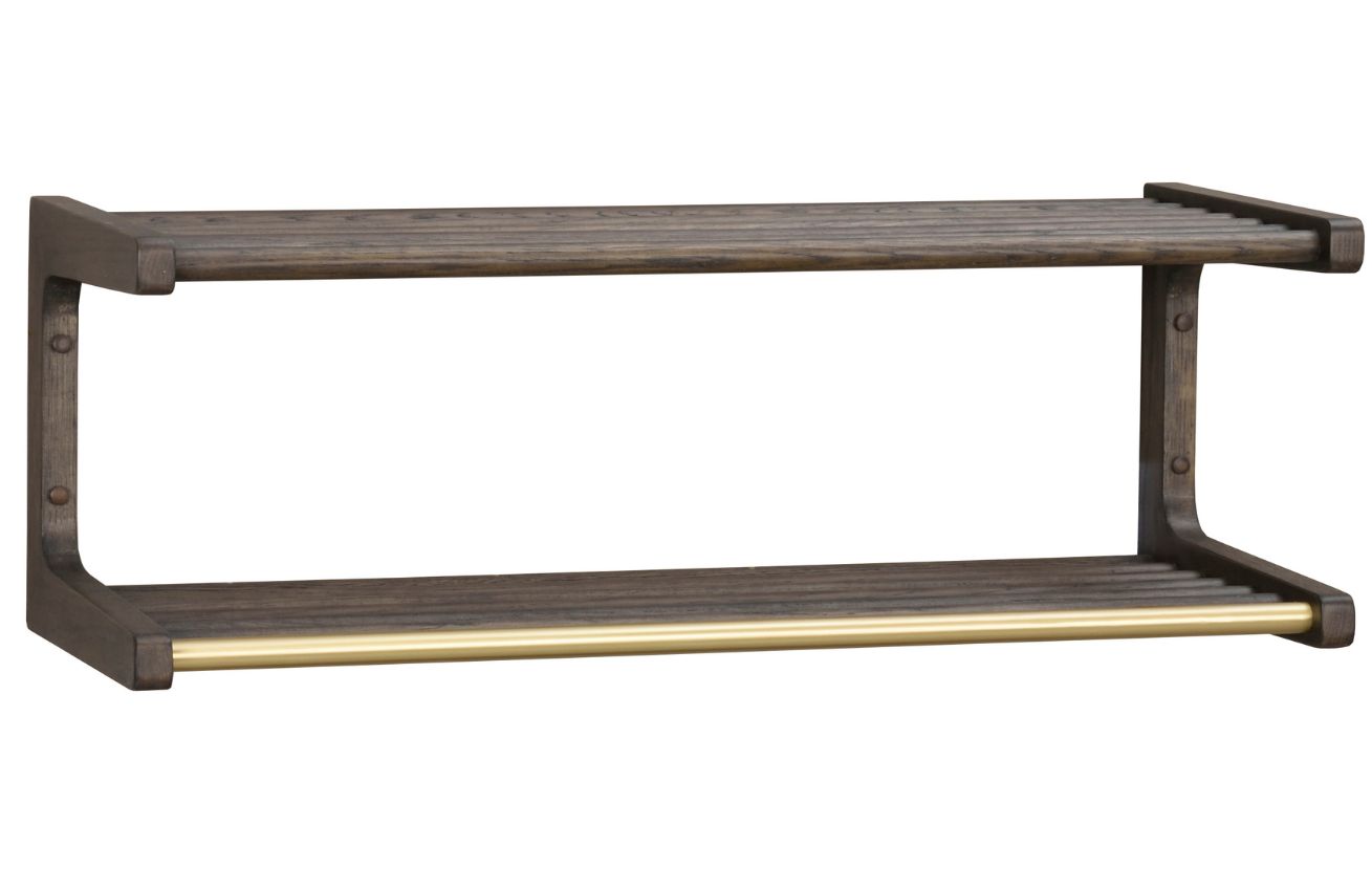 Hněd&yacute; dubov&yacute; n&aacute;stěnn&yacute; vě&scaron;&aacute;k ROWICO INVERNESS 80 x 32 cm