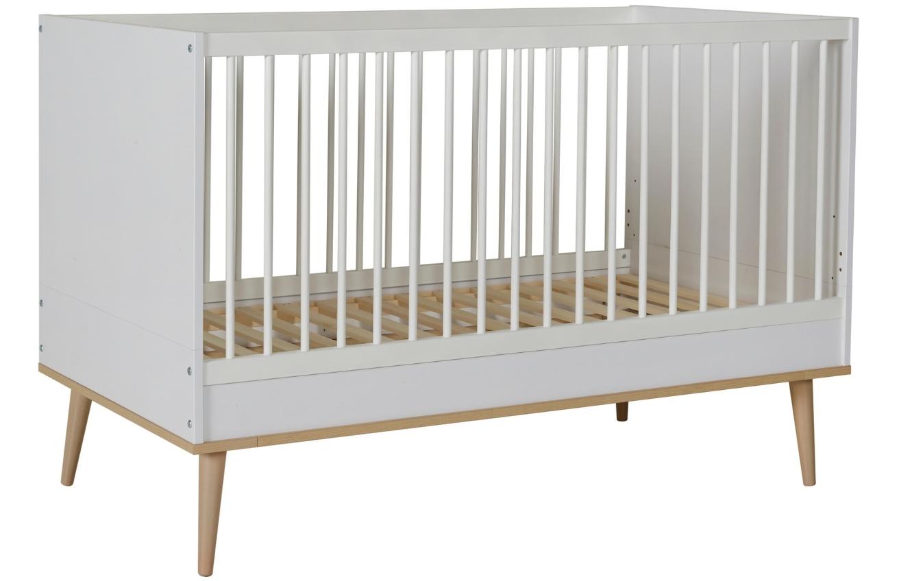 B&iacute;l&aacute; dětsk&aacute; post&yacute;lka Quax Flow 140 x 70 cm