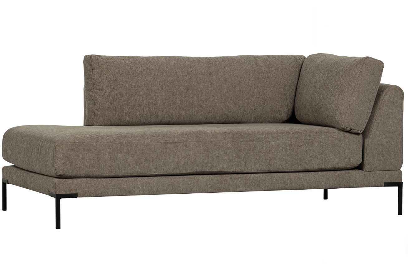 WOOOD &Scaron;edo hněd&aacute; l&aacute;tkov&aacute; leno&scaron;ka Coulee 200 cm, lev&aacute;