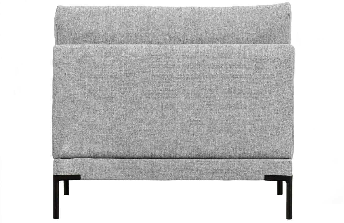 WOOOD Světle šedý látkový středový modul Coulee 100 x 100 cm