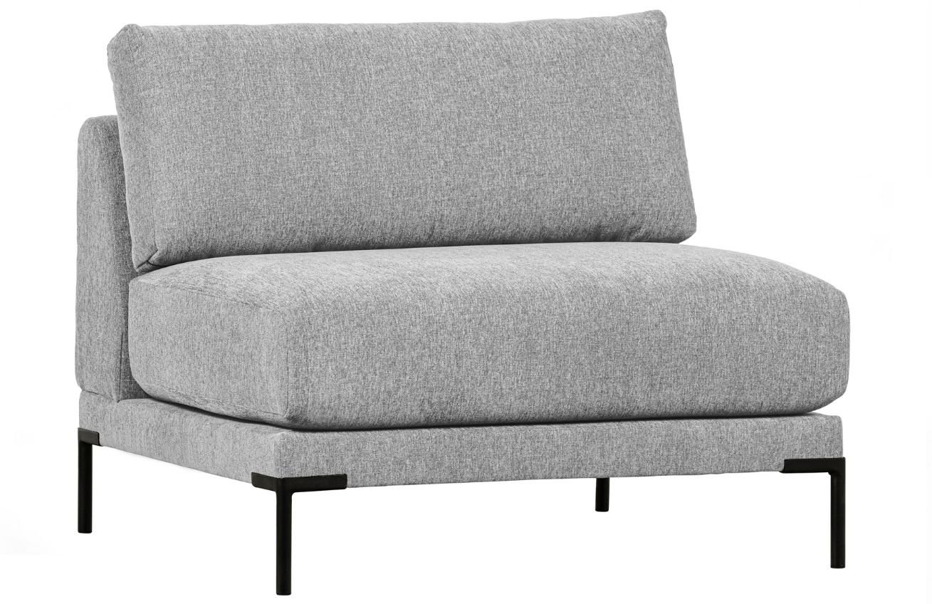 WOOOD Světle &scaron;ed&yacute; l&aacute;tkov&yacute; středov&yacute; modul Coulee 100 x 100 cm