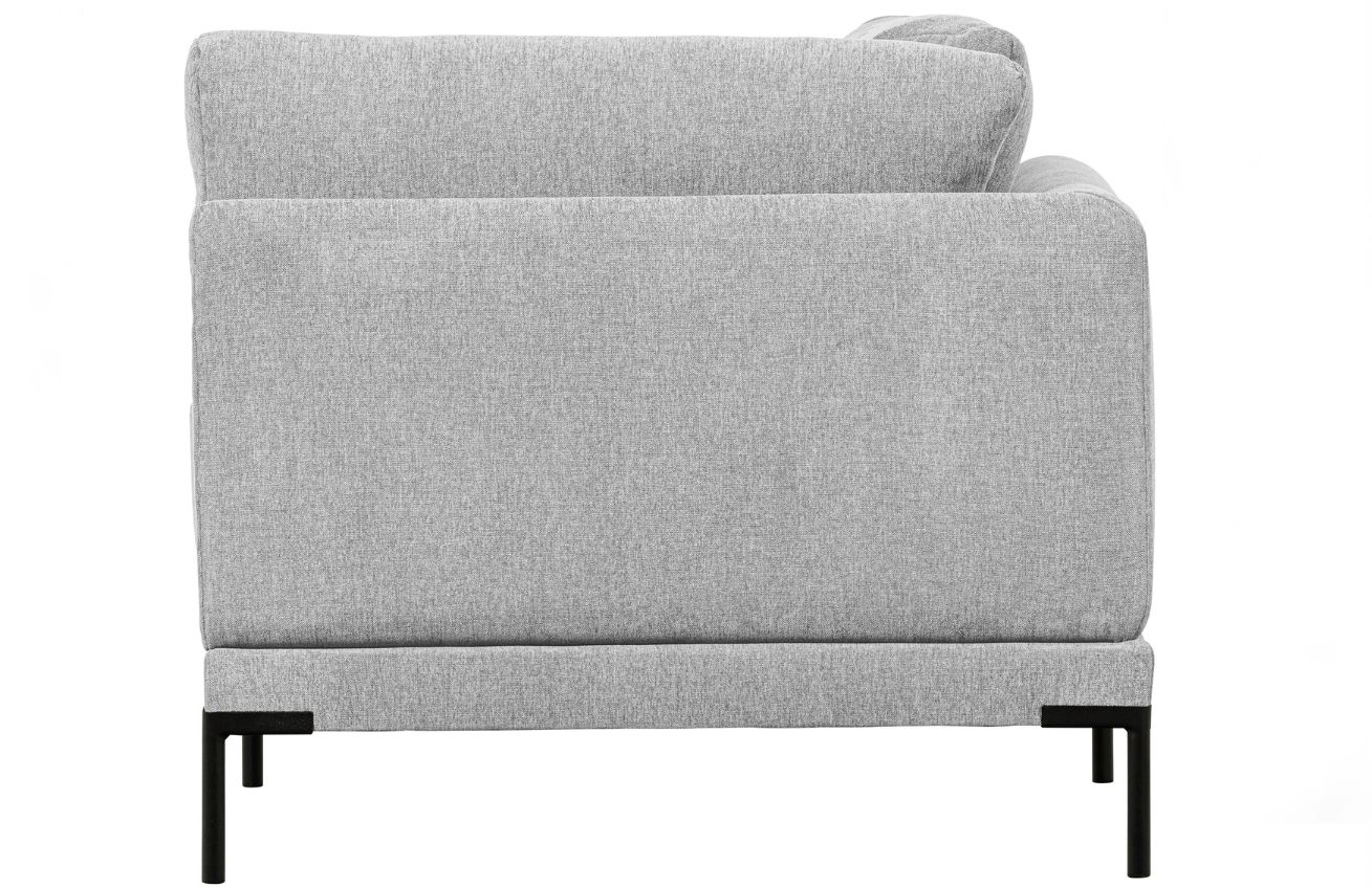 WOOOD Světle šedý látkový rohový modul Coulee 100 x 100 cm