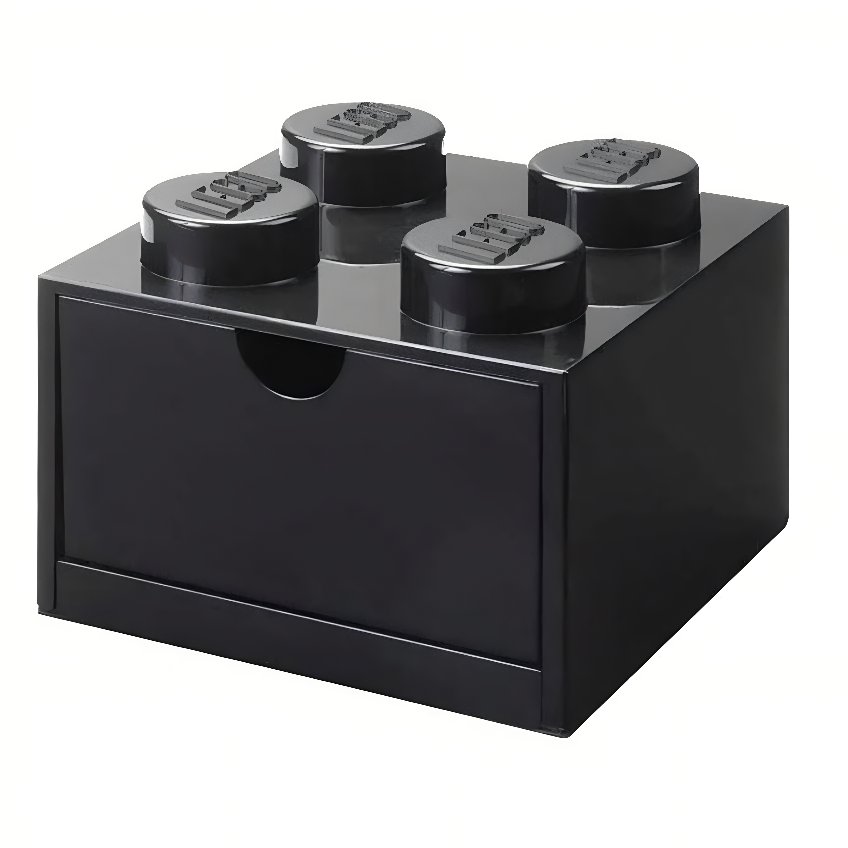 Černý úložný box LEGO® Storage 15,8 x 15,8 cm