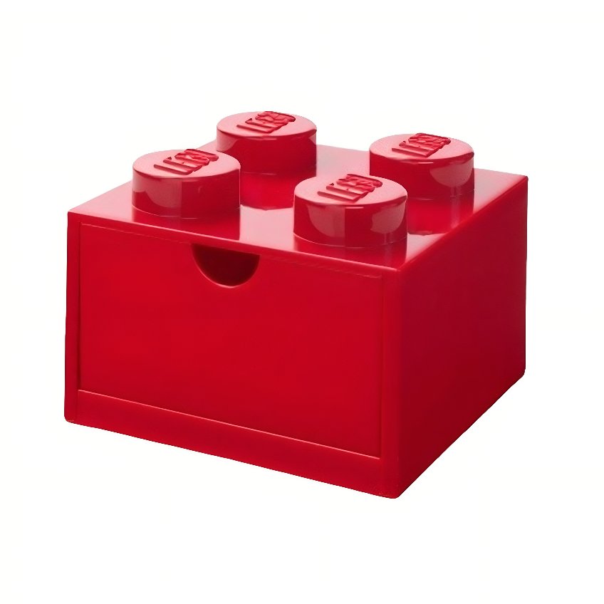 Červený úložný box LEGO® Storage 15,8 x 15,8 cm