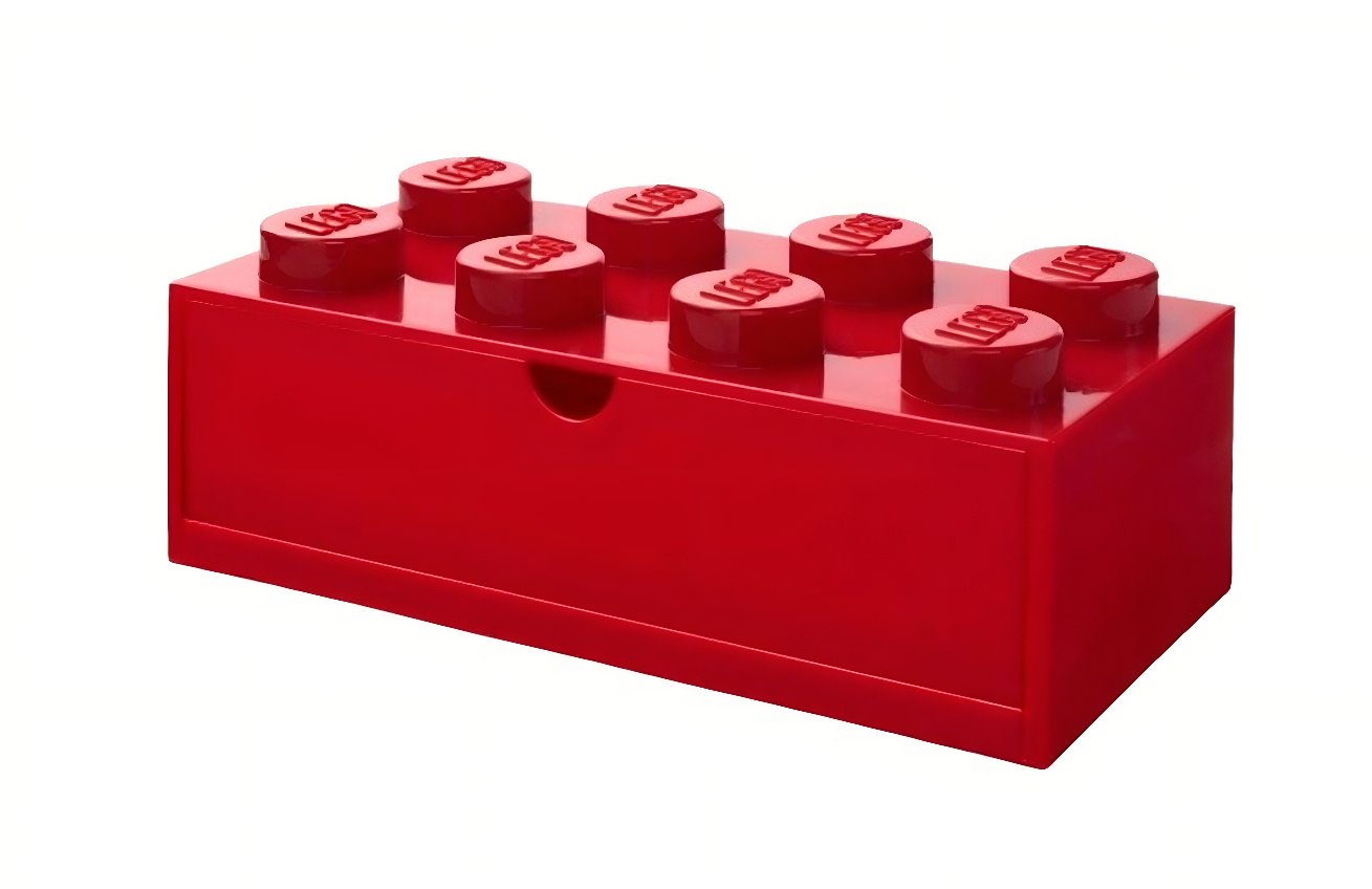 Červený úložný box LEGO® Storage 31,6 x 15,8 cm