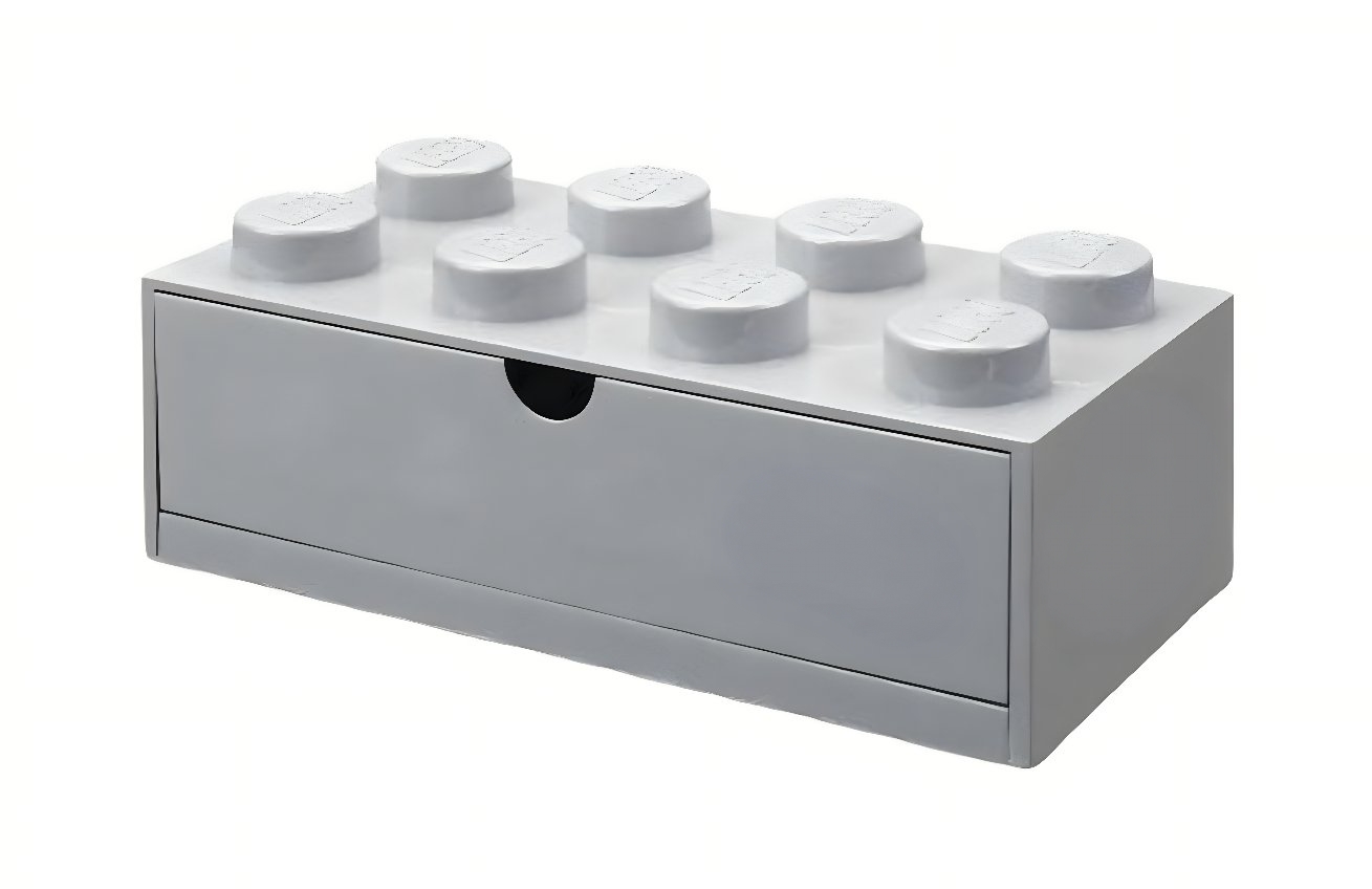 Šedý úložný box LEGO® Storage 31,6 x 15,8 cm
