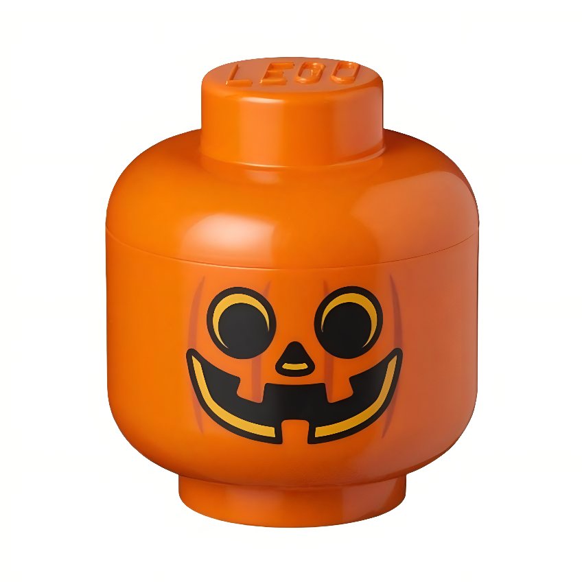 Oranžový úložný box ve tvaru dýně LEGO® Pumpkin 18,5 cm