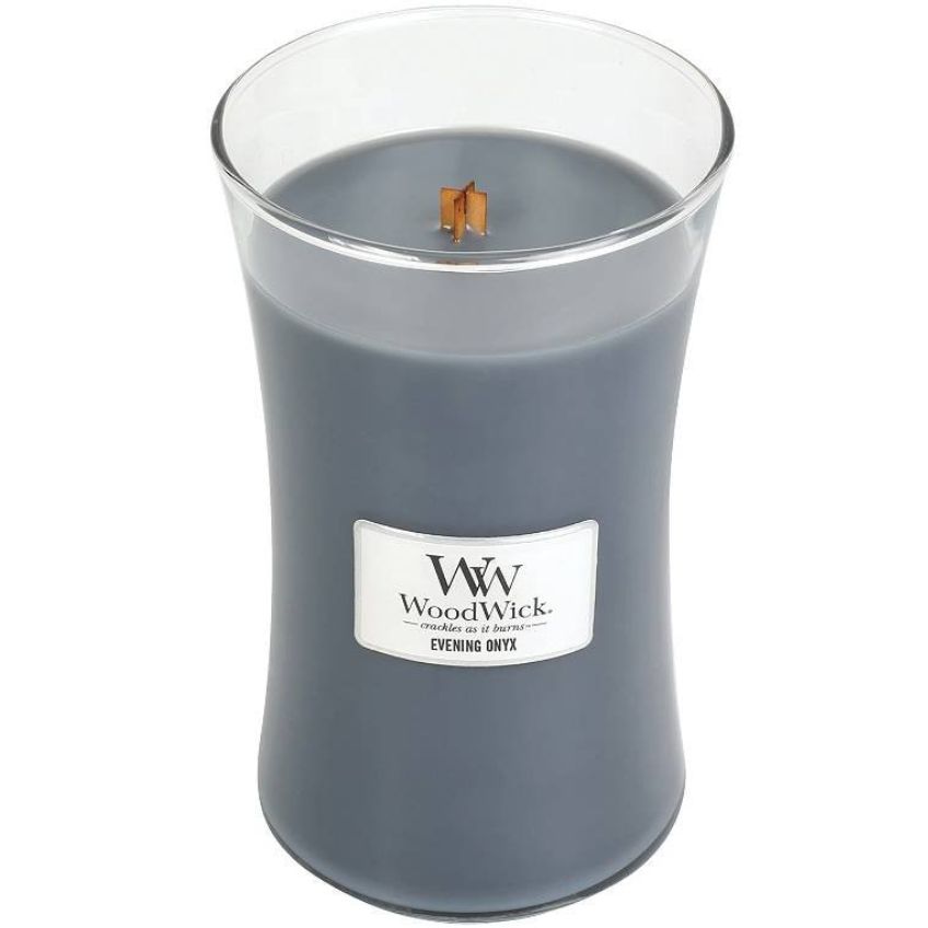 WoodWick Velká vonná svíčka WoodWick, Evening Onyx