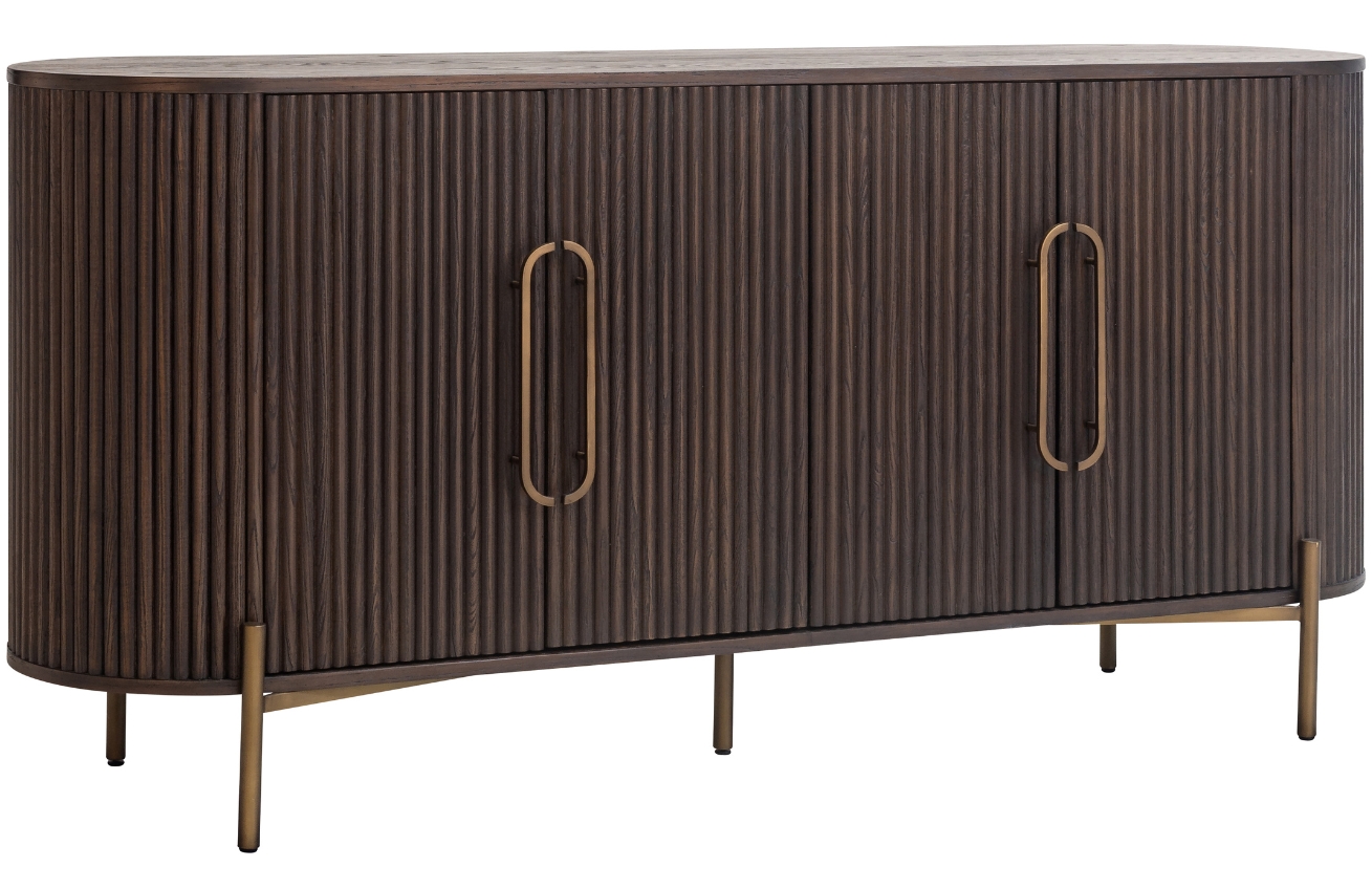 Hnědá dubová komoda Richmond Luxor 180 x 50,5 cm