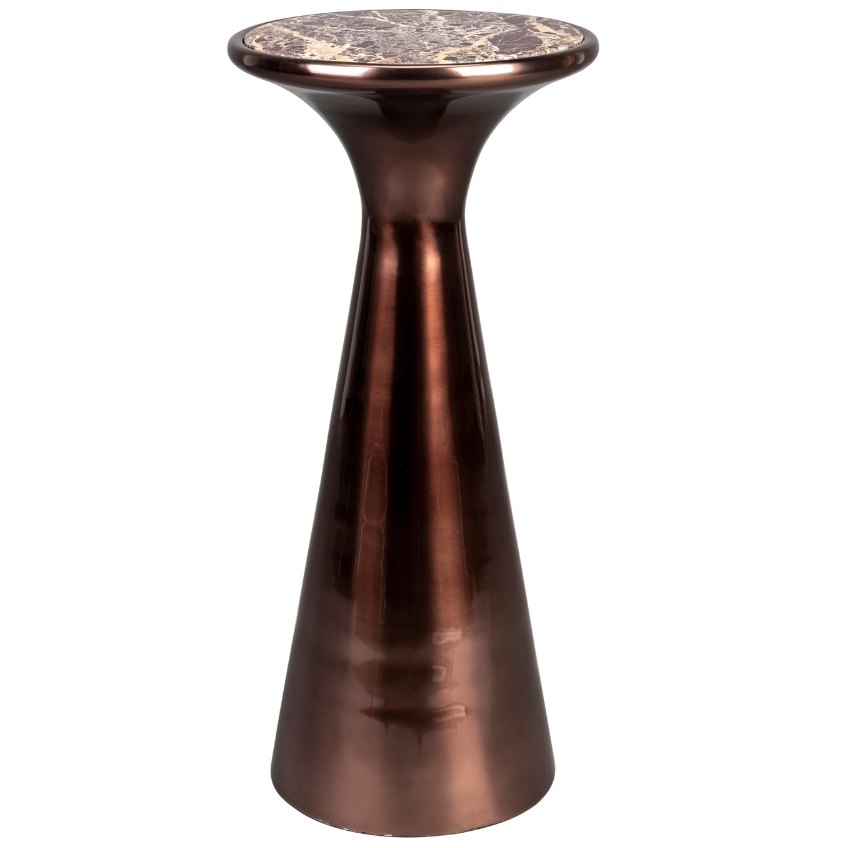 Čern&yacute; mramorov&yacute; odkl&aacute;dac&iacute; stolek DUTCHBONE MOUNT 25 cm