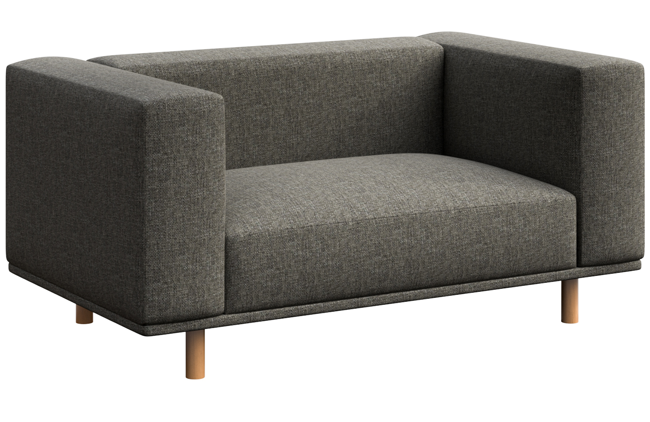 &Scaron;ed&aacute; čalouněn&aacute; dvoum&iacute;stn&aacute; pohovka Ame Yens Kukumo 160 cm