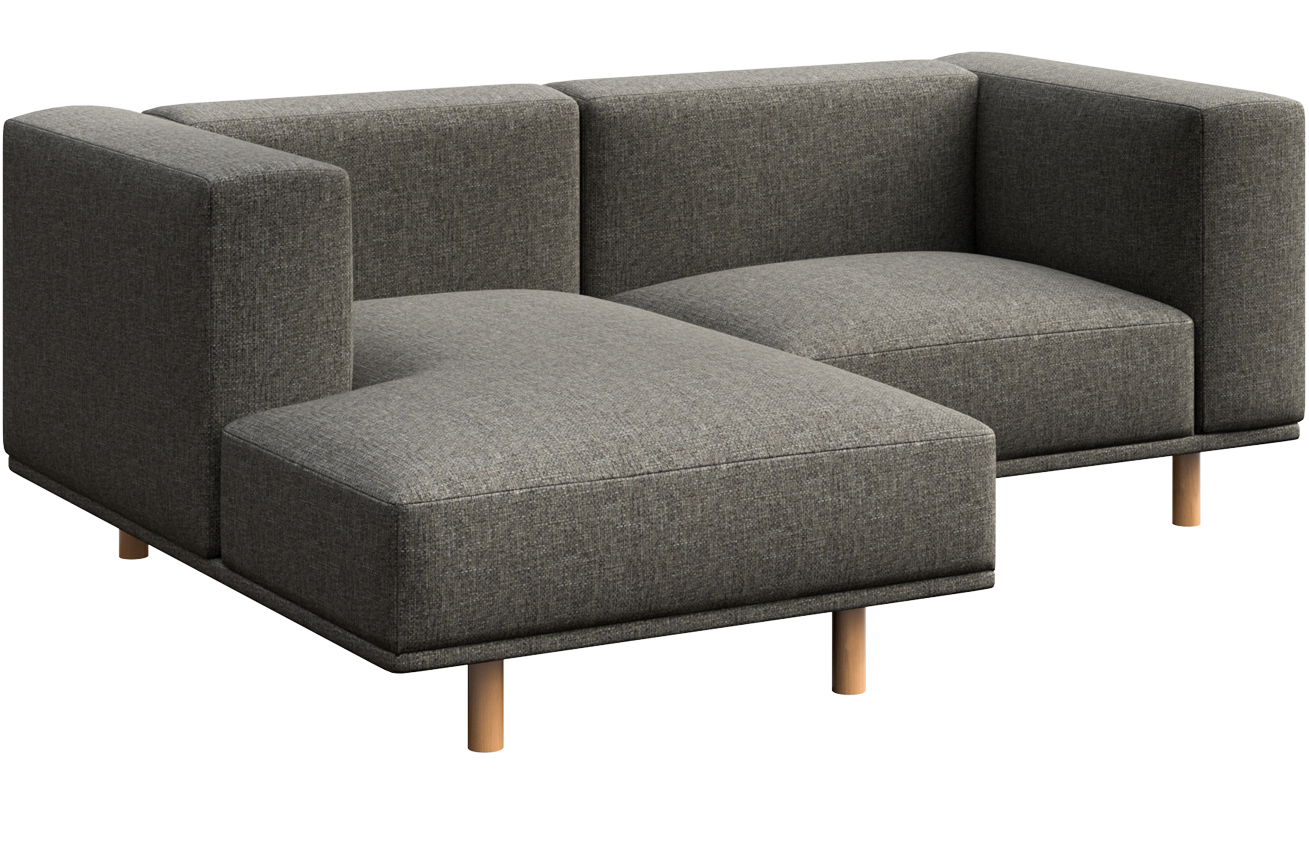 &Scaron;ed&aacute; čalouněn&aacute; rohov&aacute; pohovka Ame Yens Kukumo 204 cm, lev&aacute;