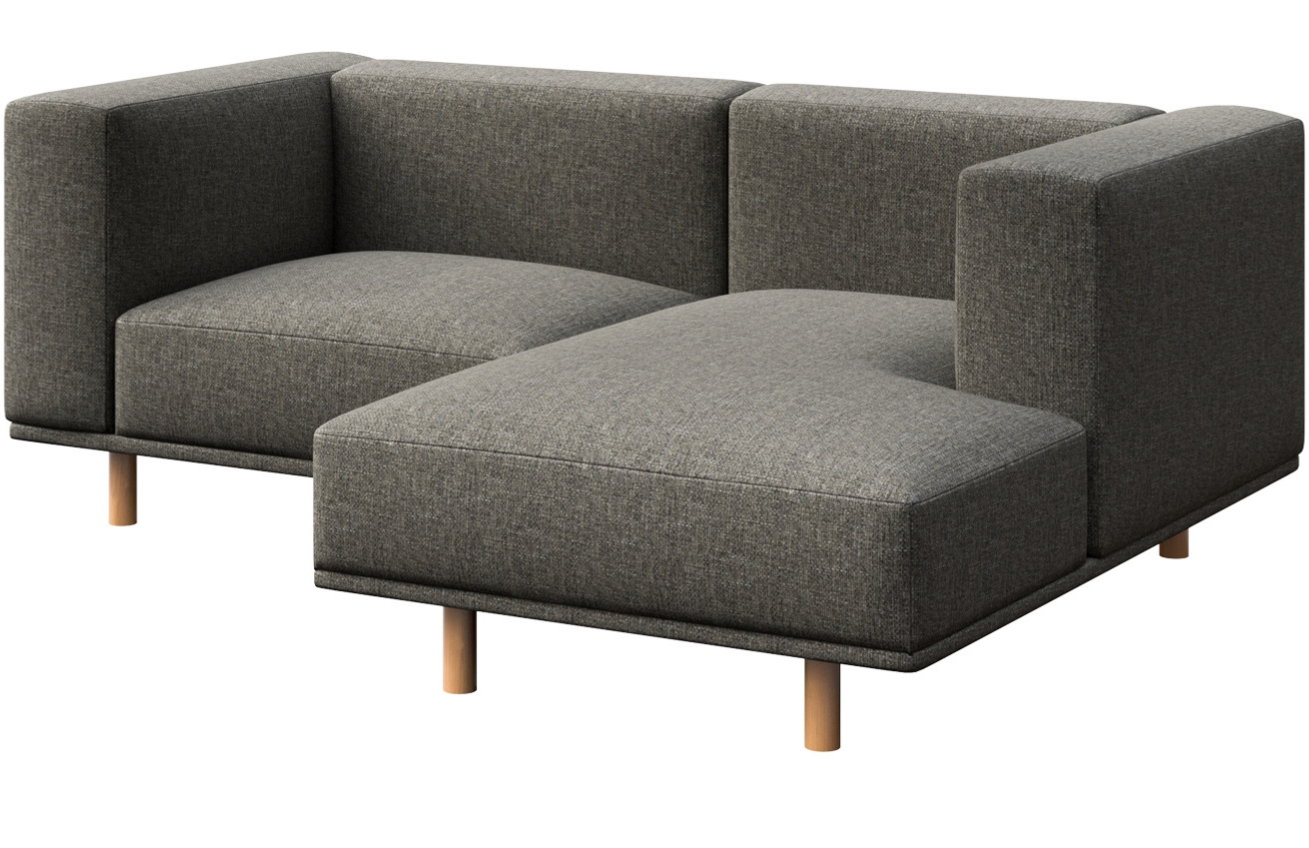 &Scaron;ed&aacute; čalouněn&aacute; rohov&aacute; pohovka Ame Yens Kukumo 204 cm, prav&aacute;