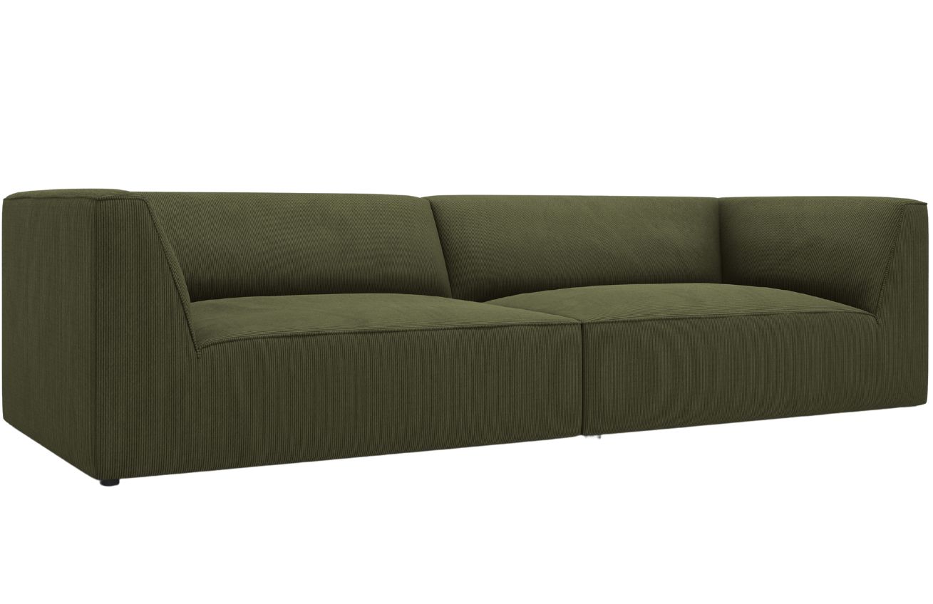 Zelen&aacute; man&scaron;estrov&aacute; čtyřm&iacute;stn&aacute; pohovka MICADONI Ruby 302 cm