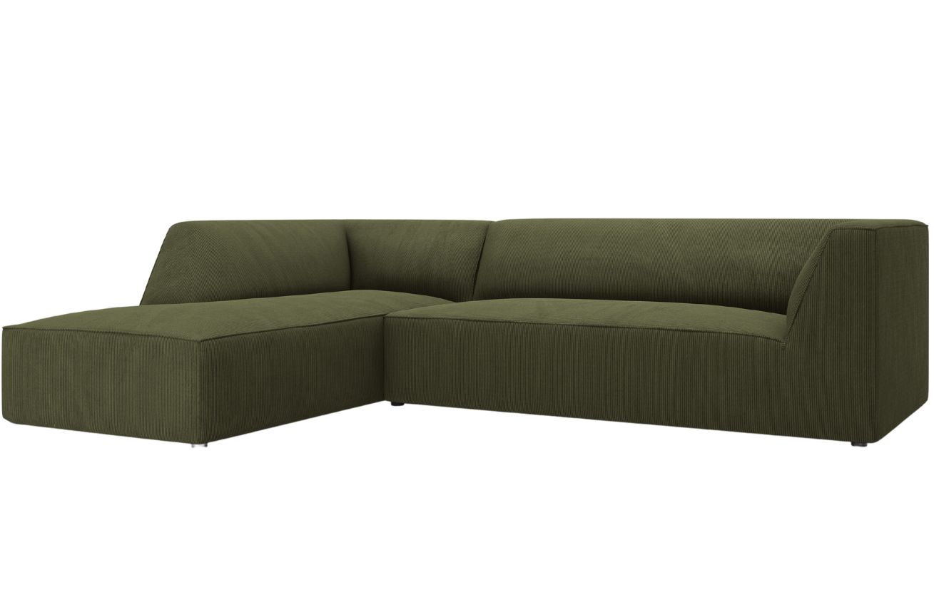 Zelen&aacute; man&scaron;estrov&aacute; rohov&aacute; pohovka MICADONI Ruby II. 273 cm, lev&aacute;