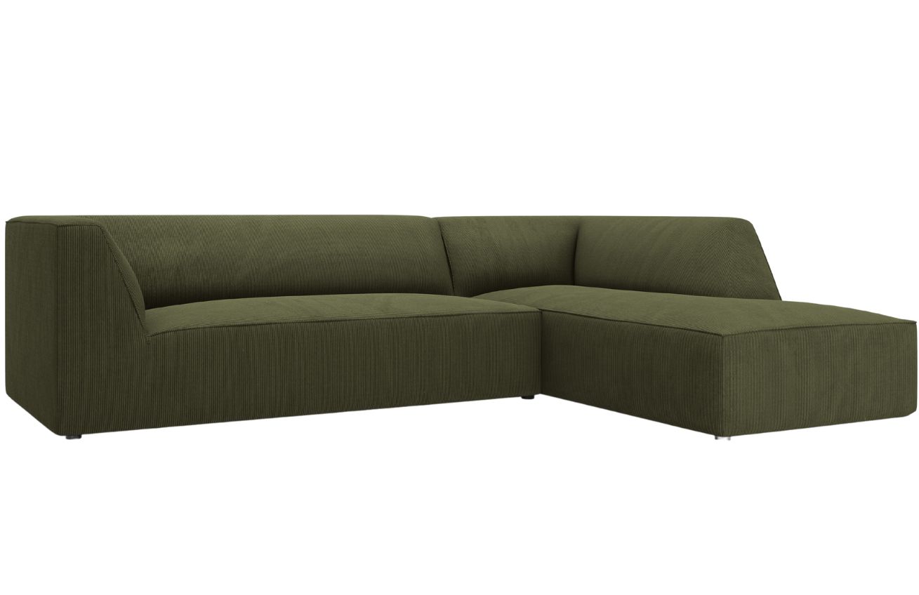 Zelen&aacute; man&scaron;estrov&aacute; rohov&aacute; pohovka MICADONI Ruby II. 273 cm, prav&aacute;