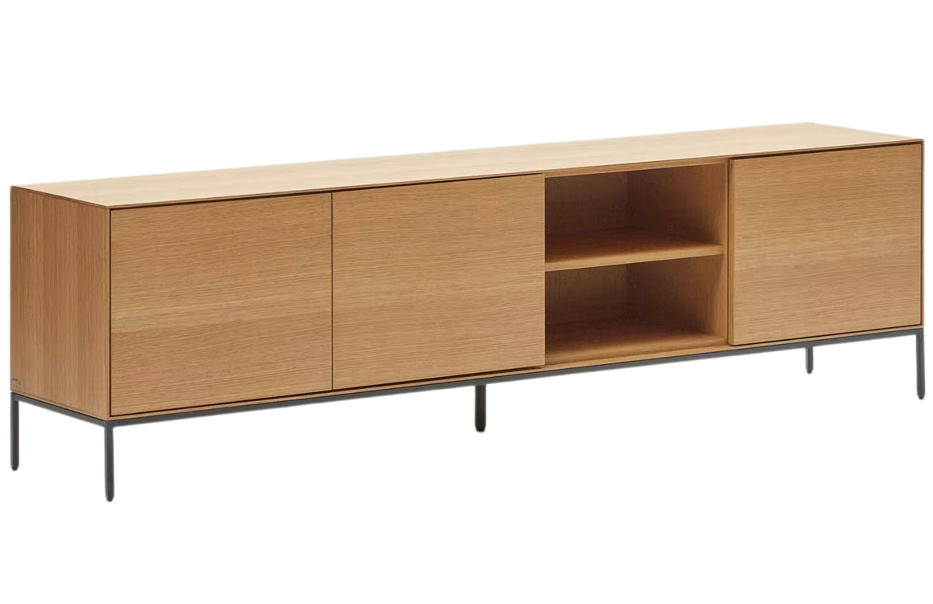 Dubov&yacute; TV stolek Kave Home Vedrana II. 195 x 40 cm