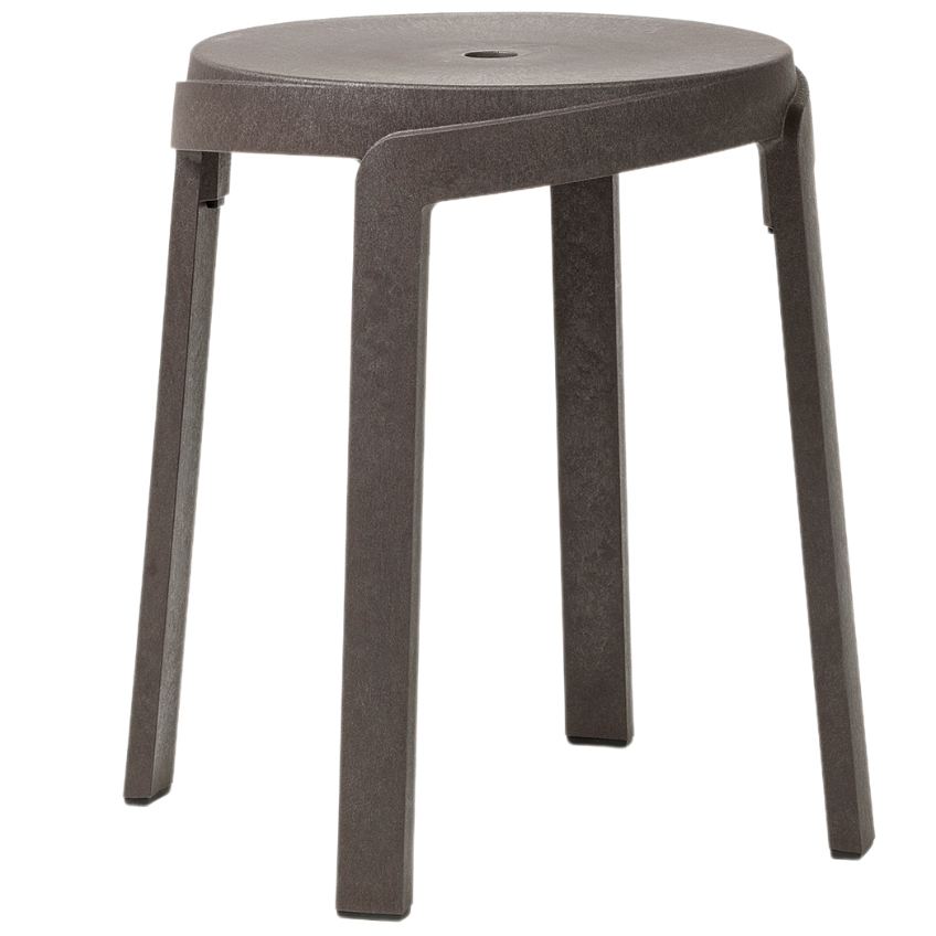 Nardi Hnědá plastová zahradní stolička Stack Mini 36,5 cm