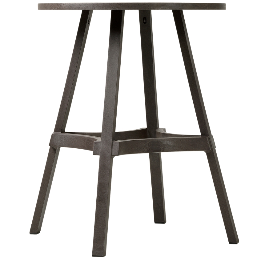 Nardi Hnědý plastový zahradní barový stůl Combo 60 cm