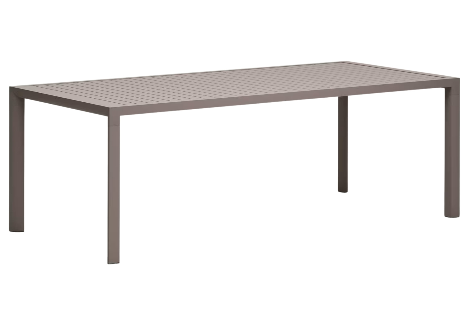 Hněd&yacute; kovov&yacute; zahradn&iacute; j&iacute;deln&iacute; stůl Kave Home Culip 220 x 100 cm