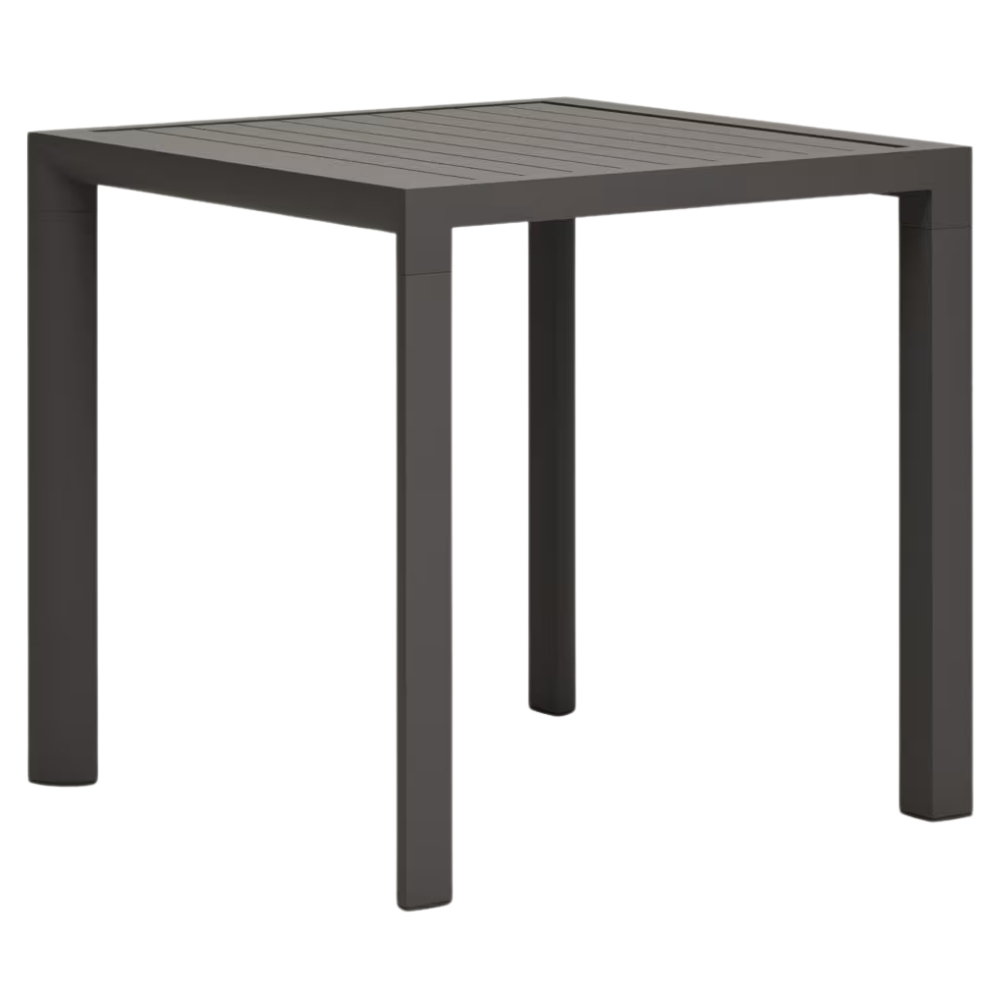 &Scaron;ed&yacute; kovov&yacute; zahradn&iacute; j&iacute;deln&iacute; stůl Kave Home Culip 77 x 77 cm