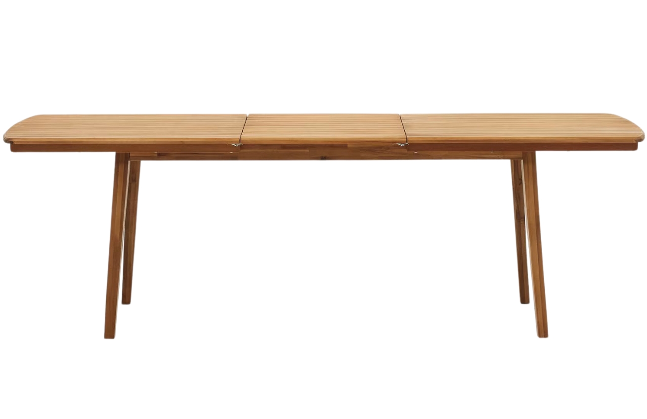 Akátový zahradní rozkládací jídelní stůl Kave Home Thianna 180/240 x 90 cm