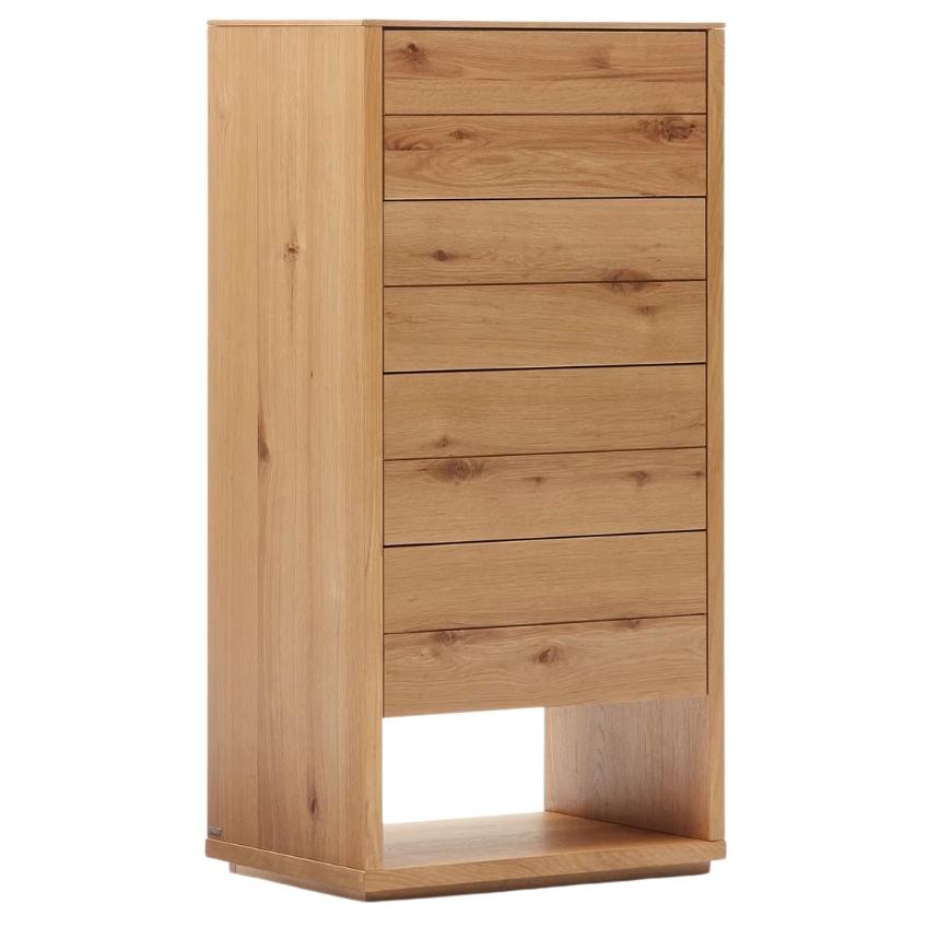 Dubov&aacute; komoda Kave Home Alguema 60 x 40 cm se z&aacute;suvkami