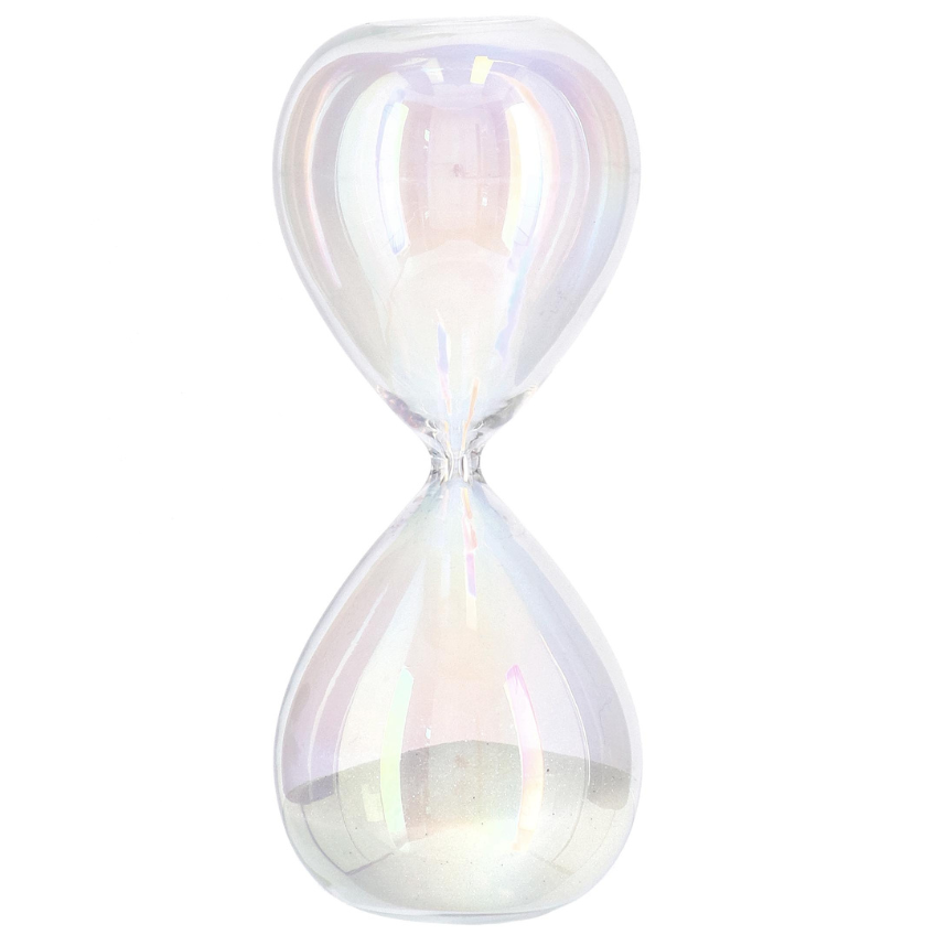 Transparentní skleněné stolní přesýpací hodiny Kronos Bizzotto 19,2 cm