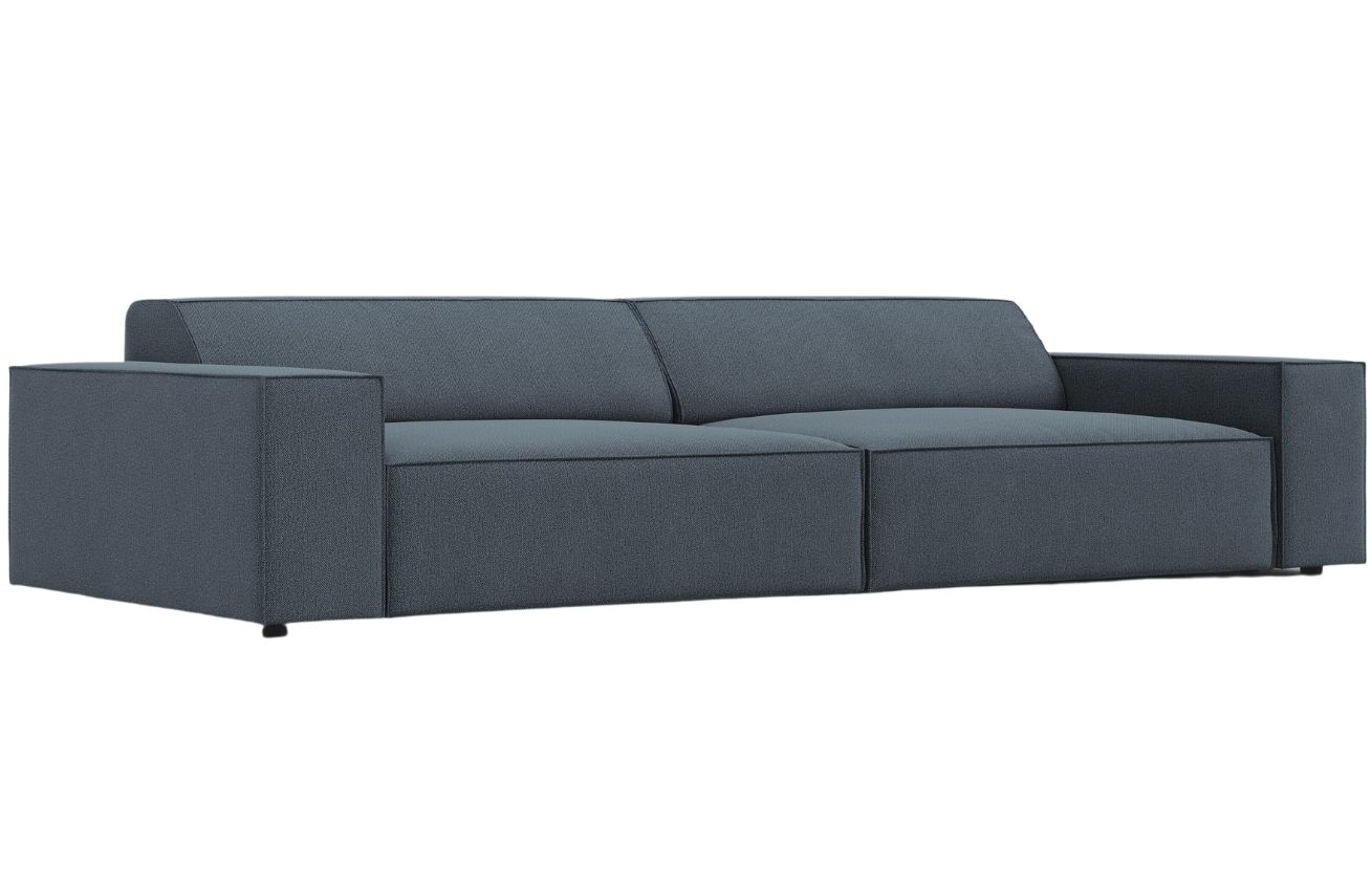 Modr&aacute; l&aacute;tkov&aacute; trojm&iacute;stn&aacute; pohovka MICADONI Jodie 204 cm