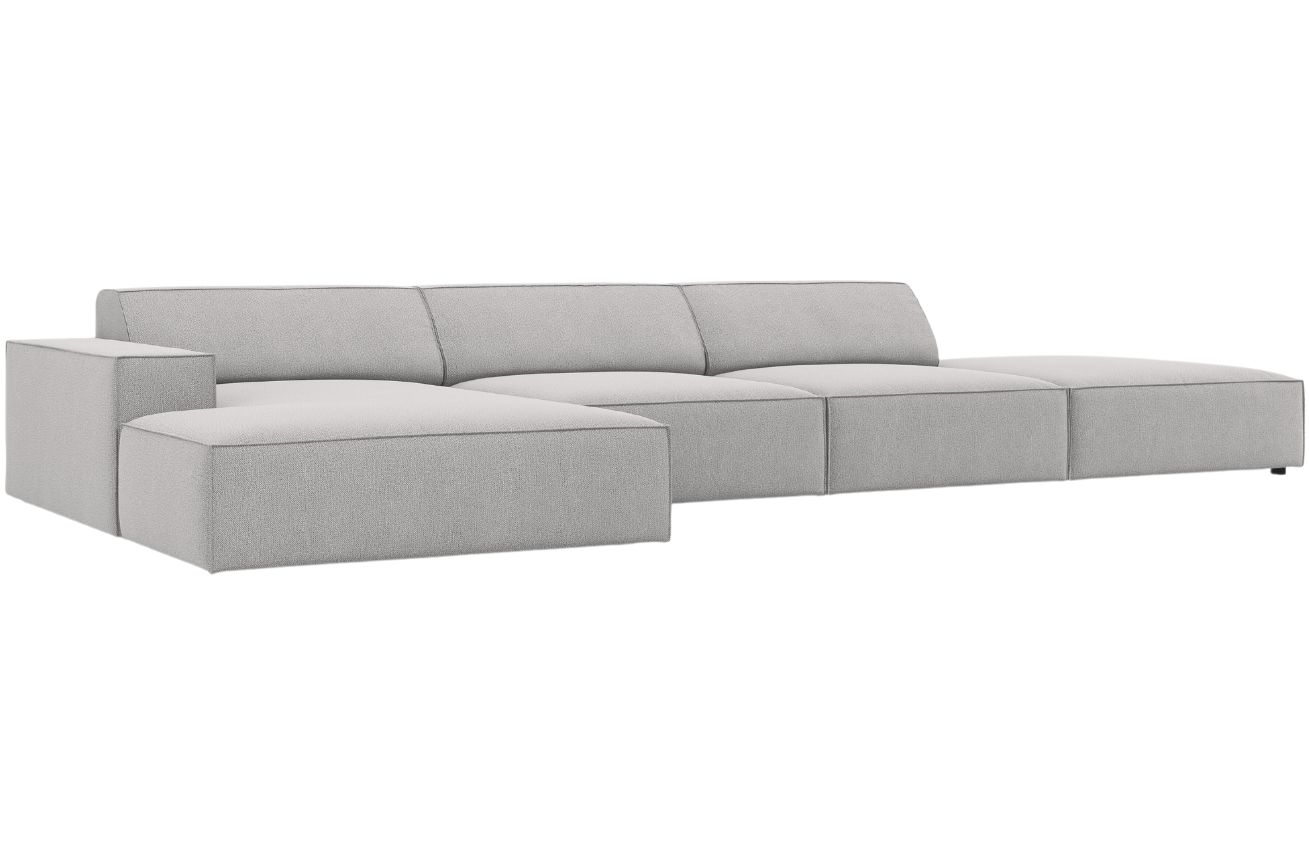 &Scaron;ed&aacute; l&aacute;tkov&aacute; rohov&aacute; pohovka MICADONI Jodie 341 cm, lev&aacute;