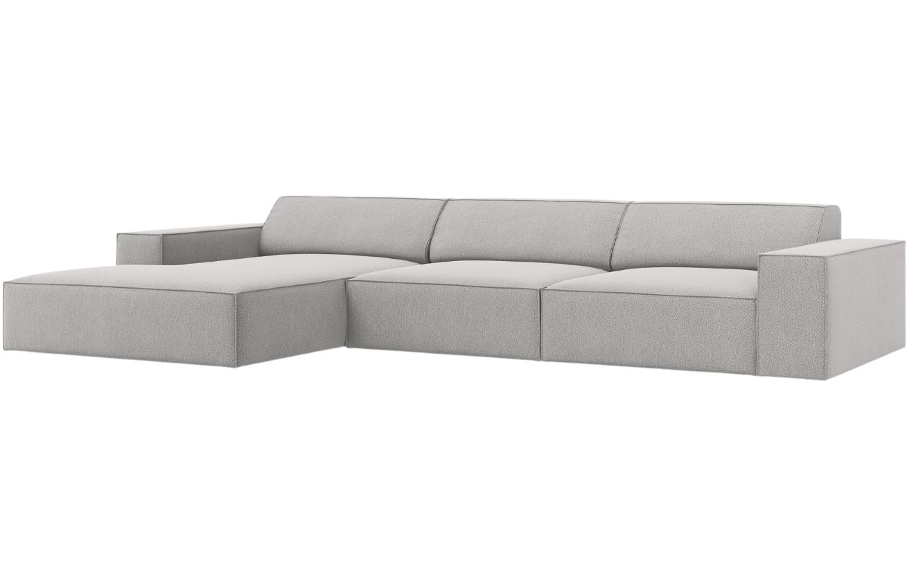 &Scaron;ed&aacute; l&aacute;tkov&aacute; rohov&aacute; pohovka MICADONI Jodie 284 cm, lev&aacute;