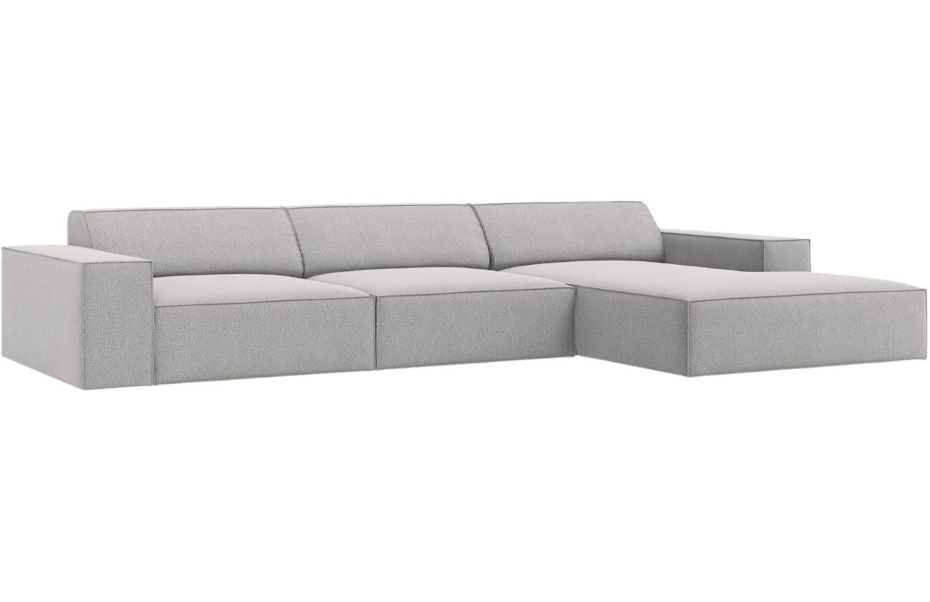 &Scaron;ed&aacute; l&aacute;tkov&aacute; rohov&aacute; pohovka MICADONI Jodie 284 cm, prav&aacute;