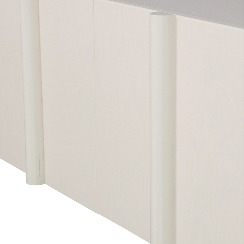 WOOOD Bílý borovicový TV stolek Almo 200 x 46 cm