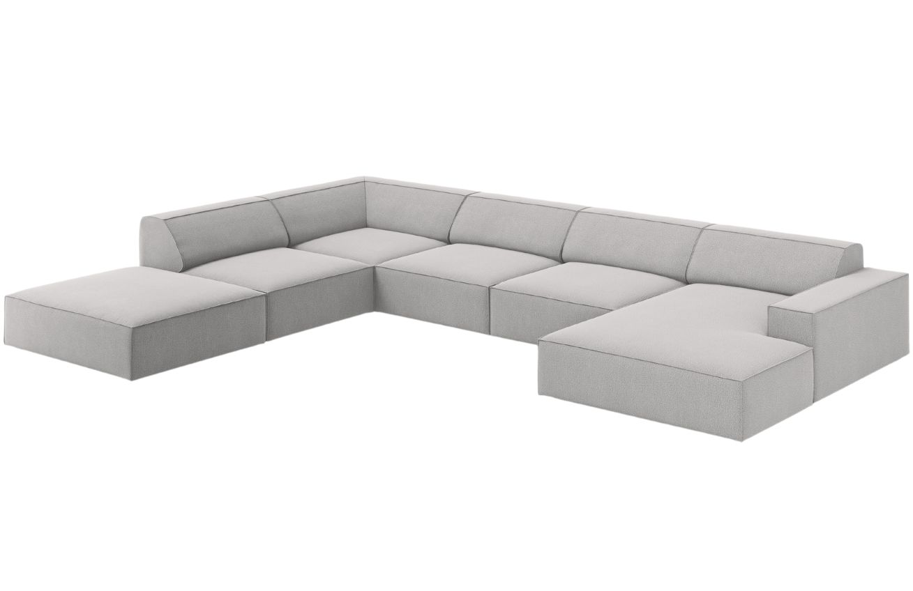 &Scaron;ed&aacute; l&aacute;tkov&aacute; rohov&aacute; pohovka MICADONI Jodie 364 cm, lev&aacute;