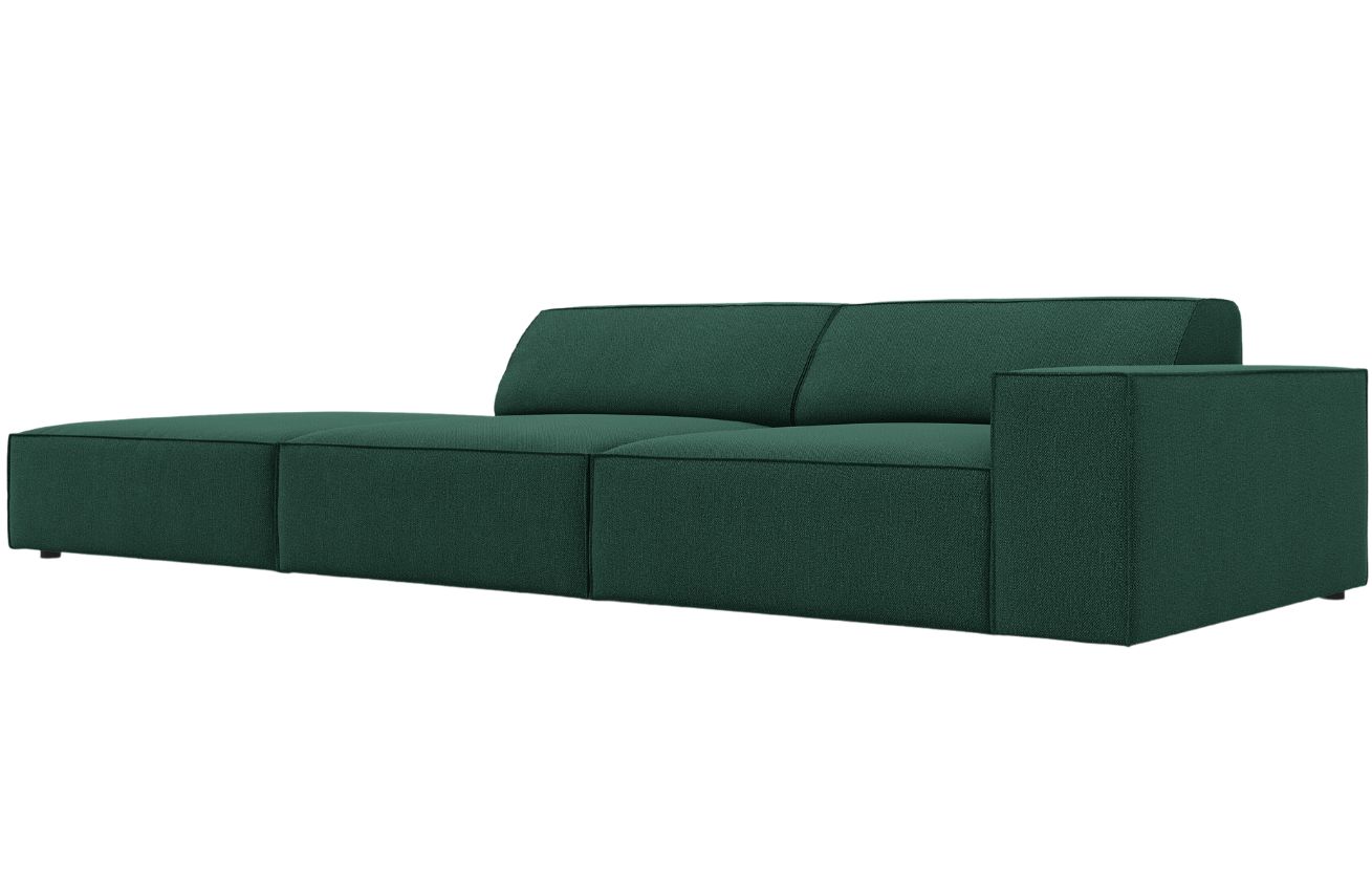 Zelen&aacute; l&aacute;tkov&aacute; trojm&iacute;stn&aacute; pohovka MICADONI Jodie 262 cm, lev&aacute;