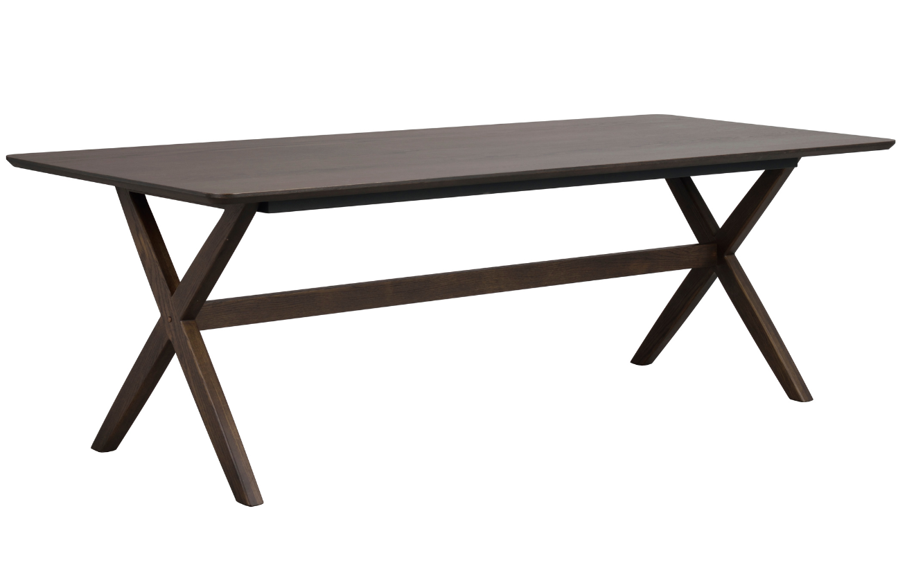 Hněd&yacute; dubov&yacute; j&iacute;deln&iacute; stůl ROWICO CALVERTON 230 x 95 cm