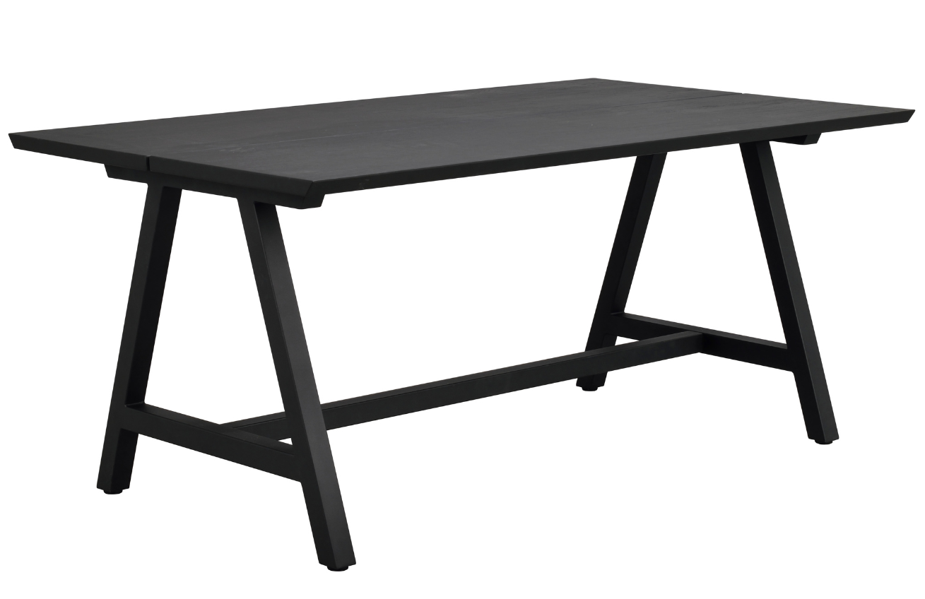 Čern&yacute; dubov&yacute; j&iacute;deln&iacute; stůl ROWICO CARRADALE 170 x 100 cm