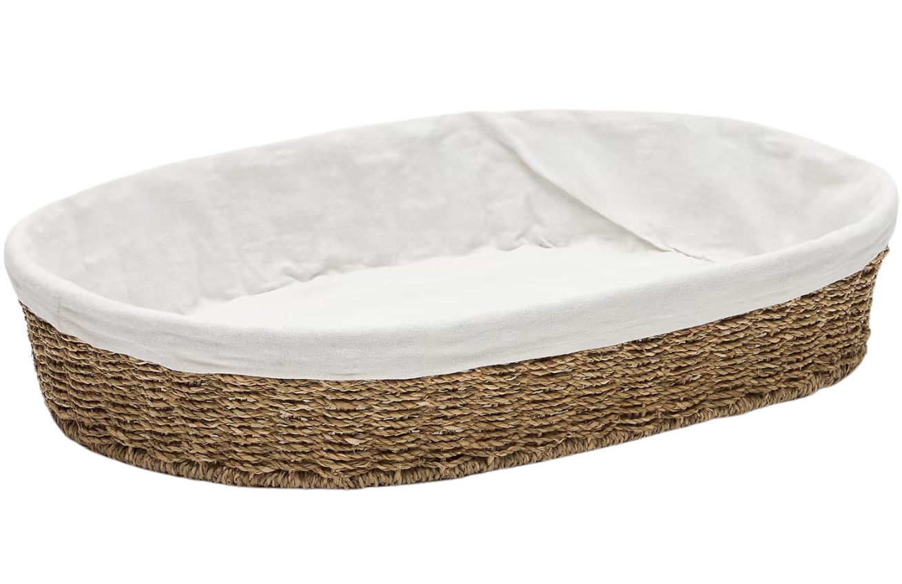 Dekorativní koš Kave Home Tossa 11 x 60,5 cm z mořské trávy