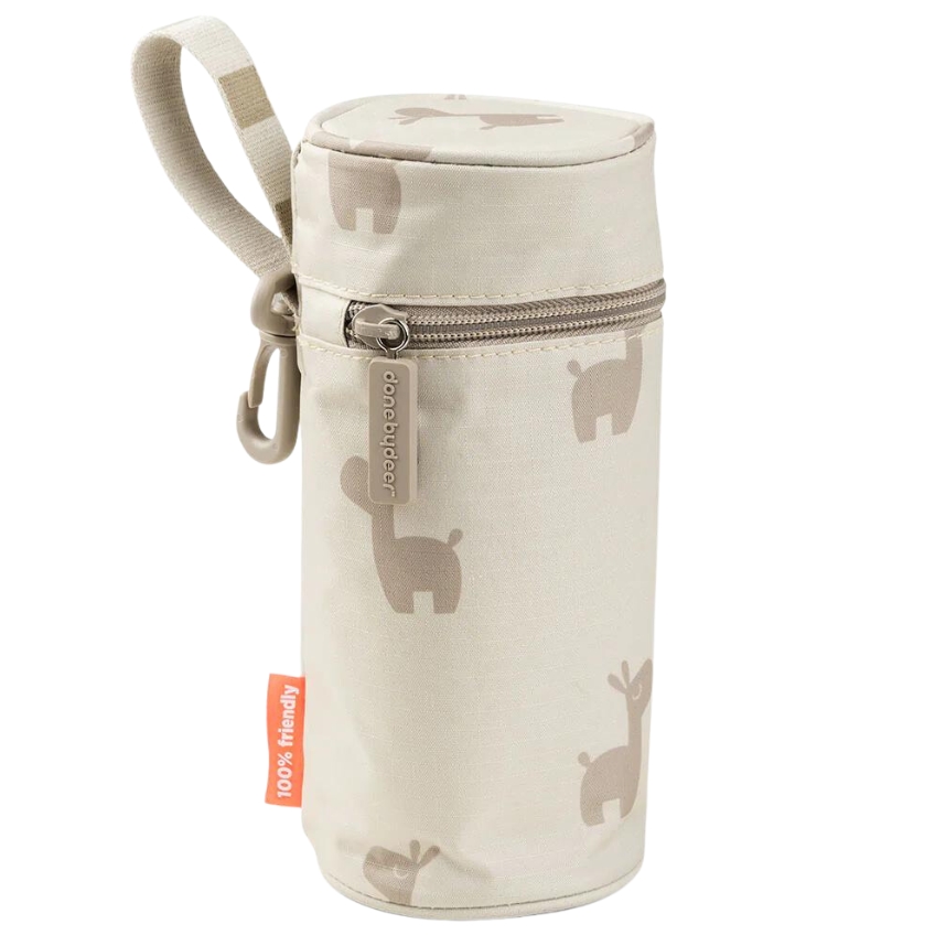 Béžový látkový termo obal na láhev Done by Deer Lalee 0,5 l