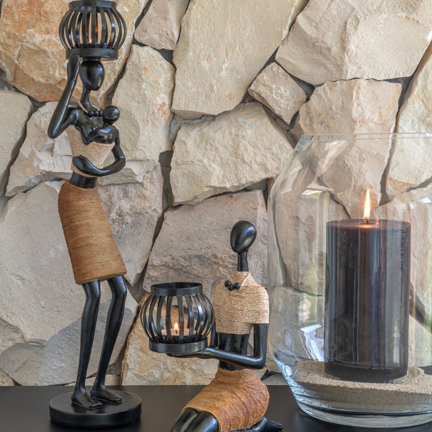 Čirá skleněná váza J-line Peruva 29,5 cm -fv-interier-25