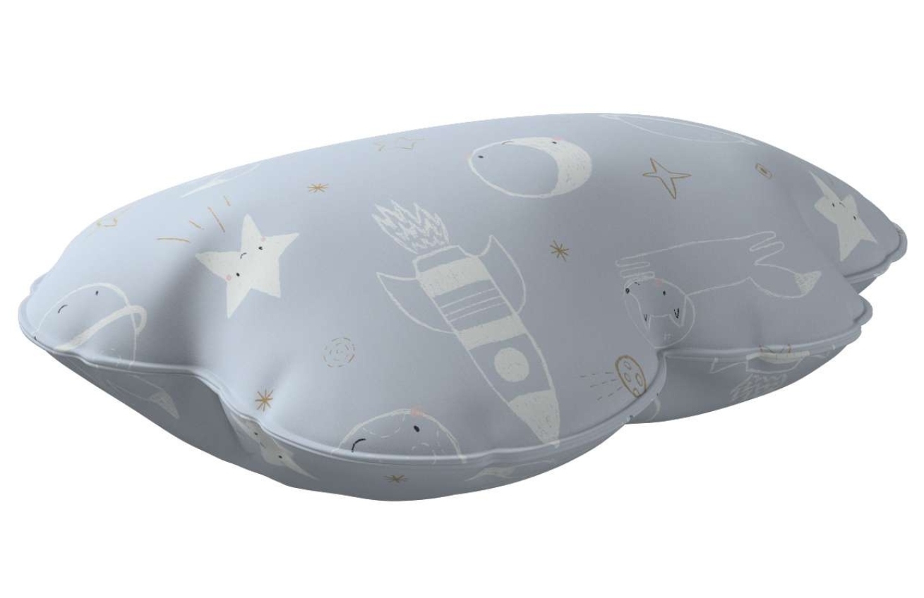 Světle modrý polštář ve tvaru mráčku Soft Cloud 55 cm