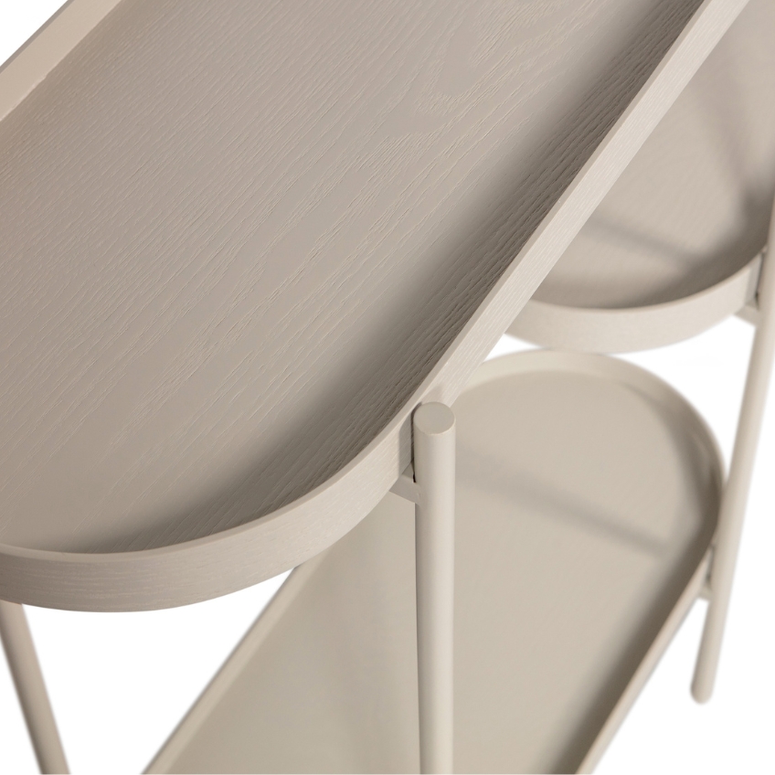 WOOOD Šedý kovový regál Anon 80 x 90 cm