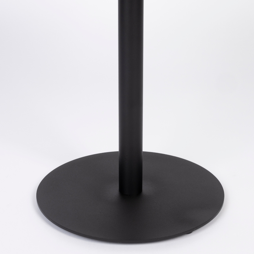 White Label Černý dřevěný odkládací stolek WLL YURI 40 cm