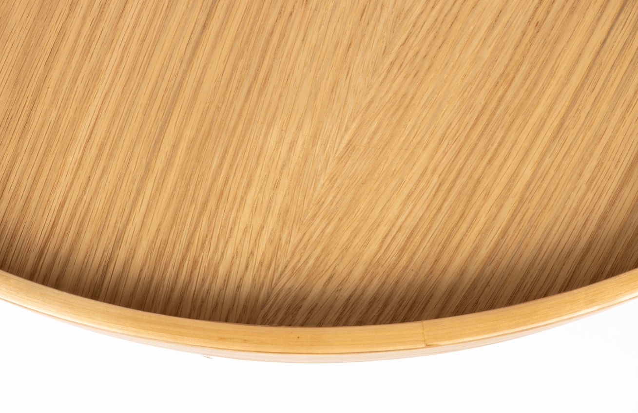 White Label Dubový konferenční stolek WLL YURI 70 cm